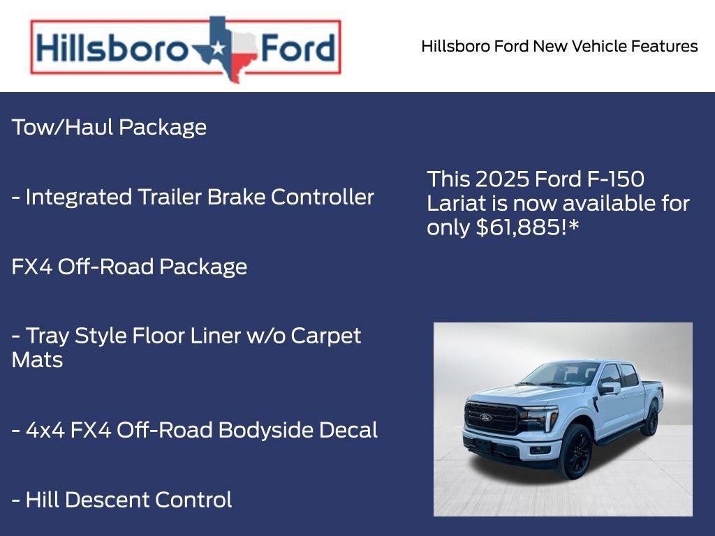 new 2025 Ford F-150 car, priced at $61,885