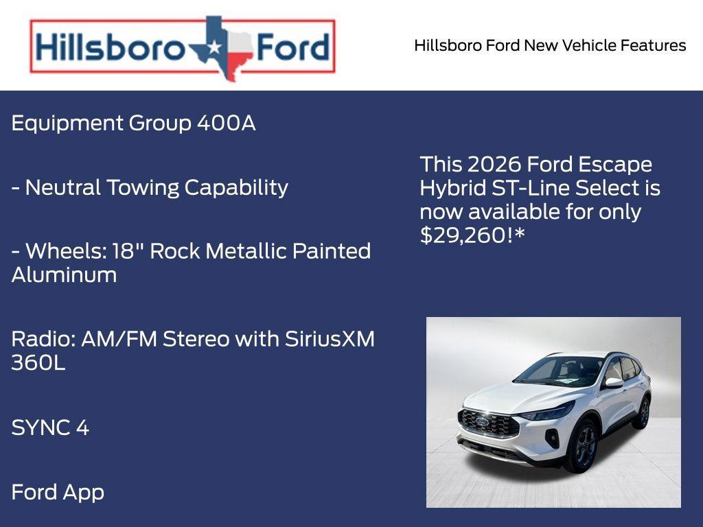 new 2026 Ford Escape car, priced at $29,260