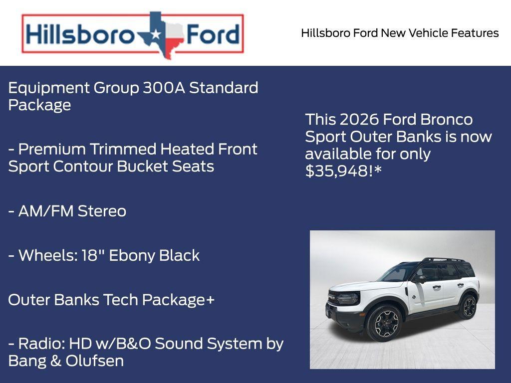 new 2026 Ford Bronco Sport car, priced at $36,173