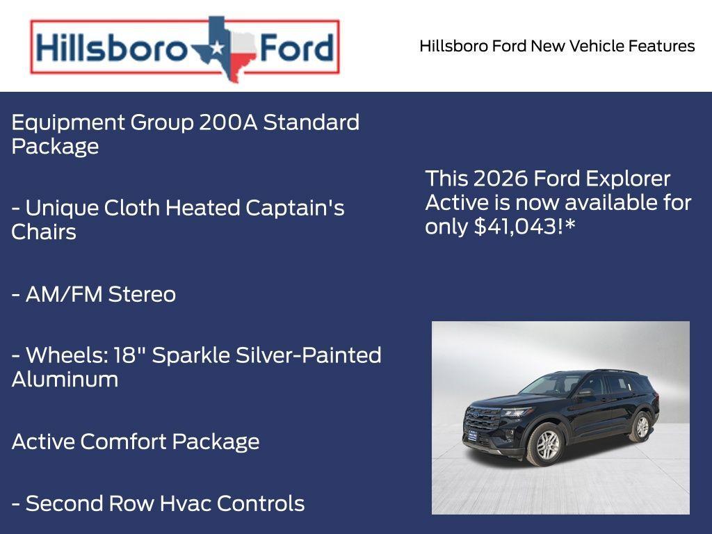 new 2026 Ford Explorer car, priced at $41,043