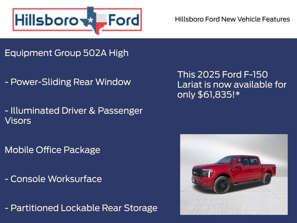 new 2025 Ford F-150 car, priced at $61,835