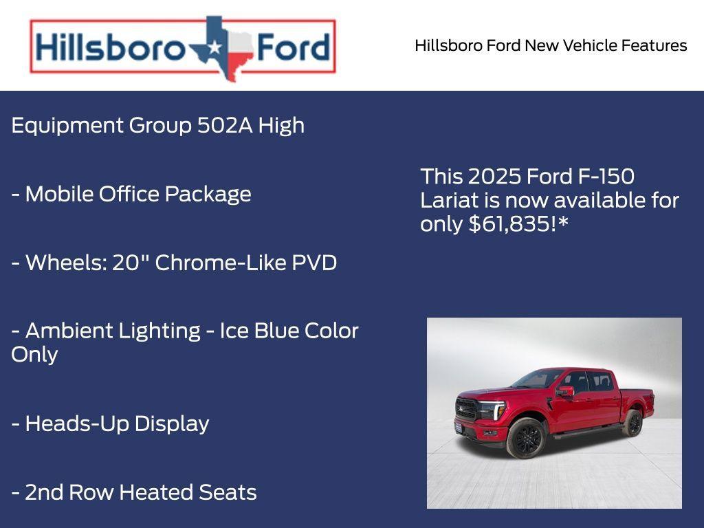 new 2025 Ford F-150 car, priced at $61,835