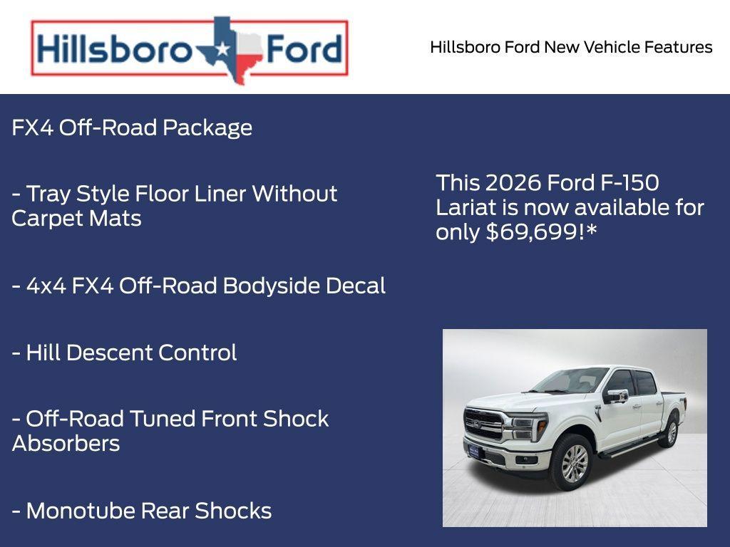 new 2026 Ford F-150 car, priced at $69,699
