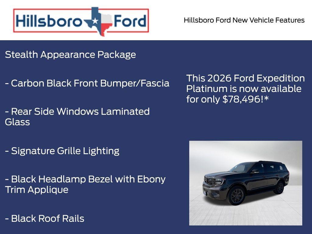 new 2026 Ford Expedition car, priced at $78,496