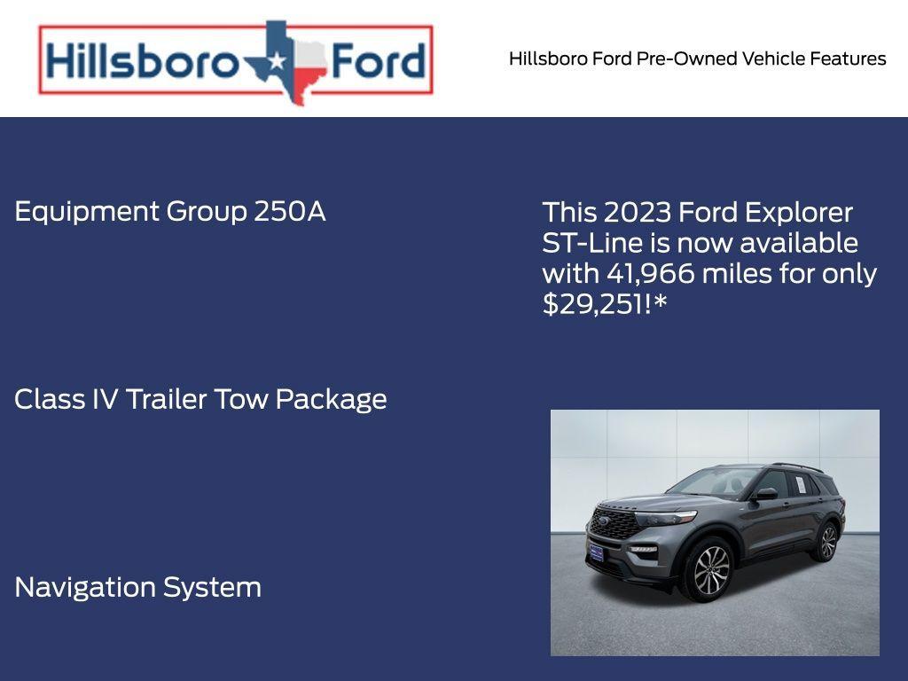 used 2023 Ford Explorer car, priced at $29,251