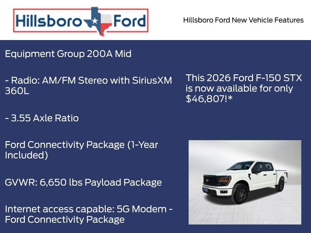 new 2026 Ford F-150 car, priced at $46,807