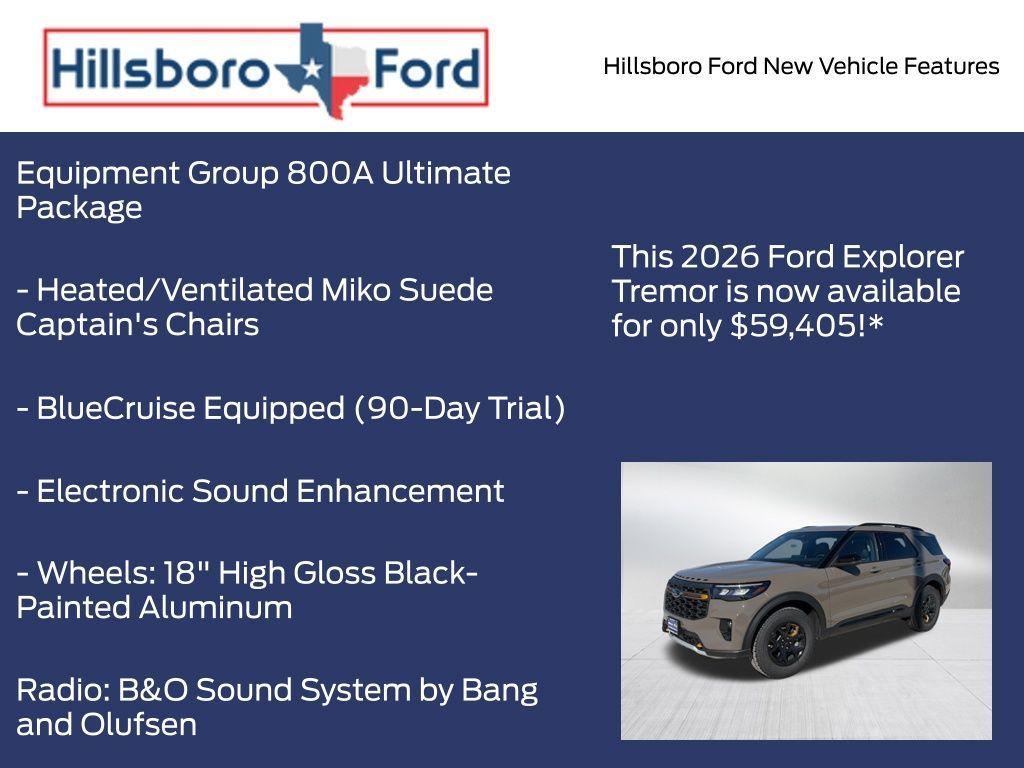 new 2026 Ford Explorer car, priced at $59,405