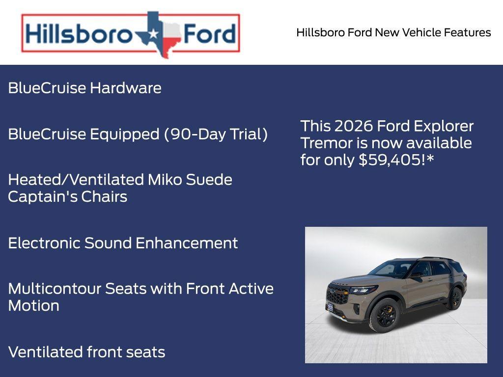 new 2026 Ford Explorer car, priced at $59,405