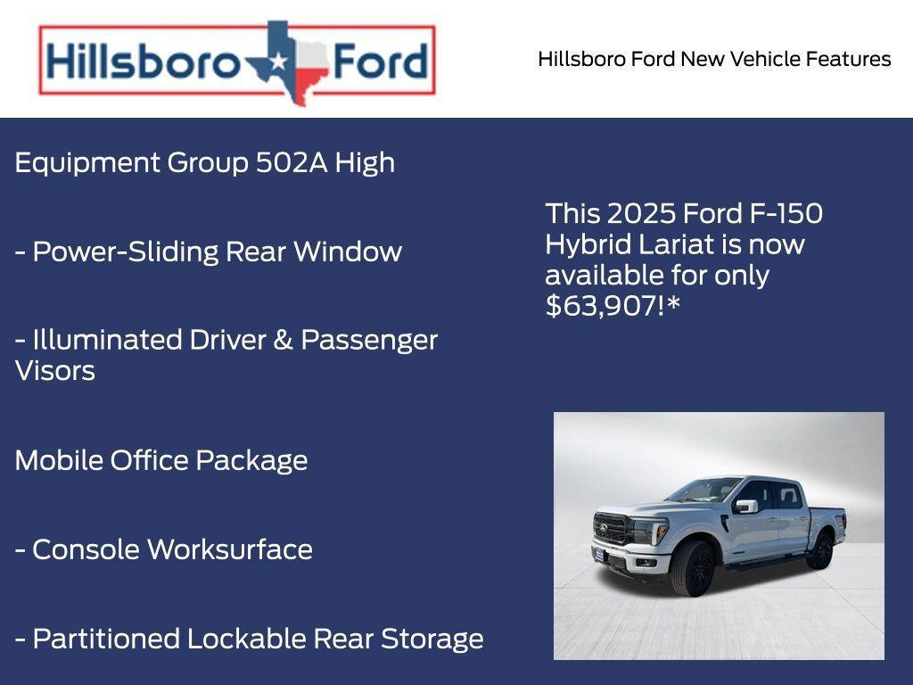 new 2025 Ford F-150 car, priced at $63,907