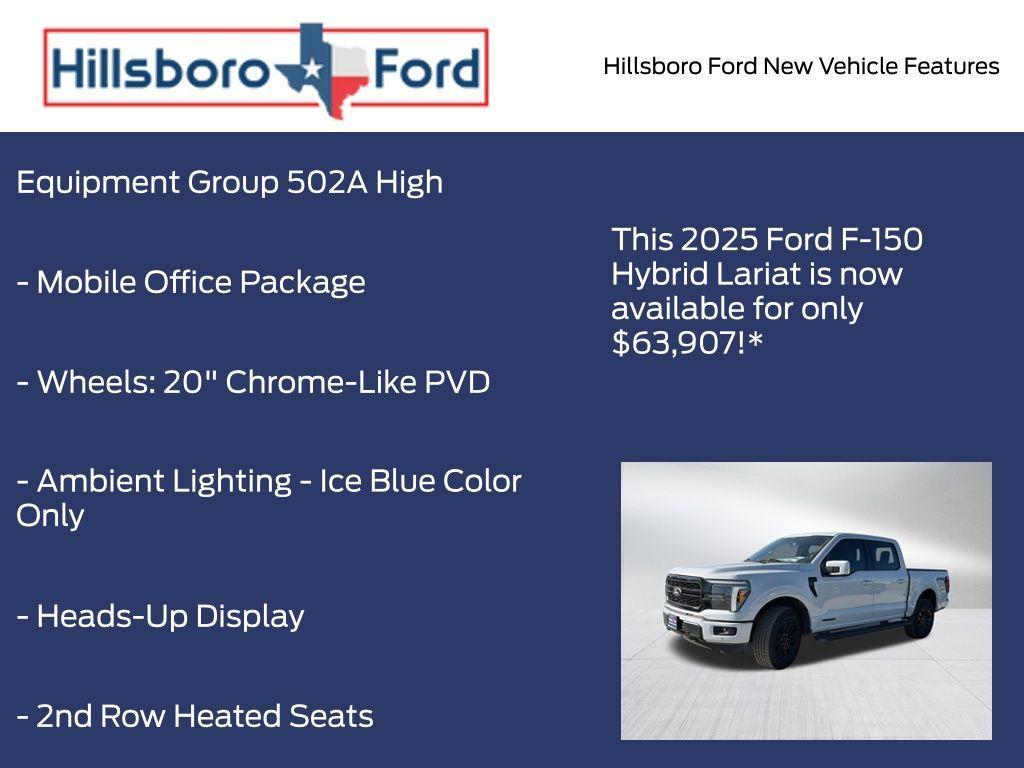 new 2025 Ford F-150 car, priced at $63,907