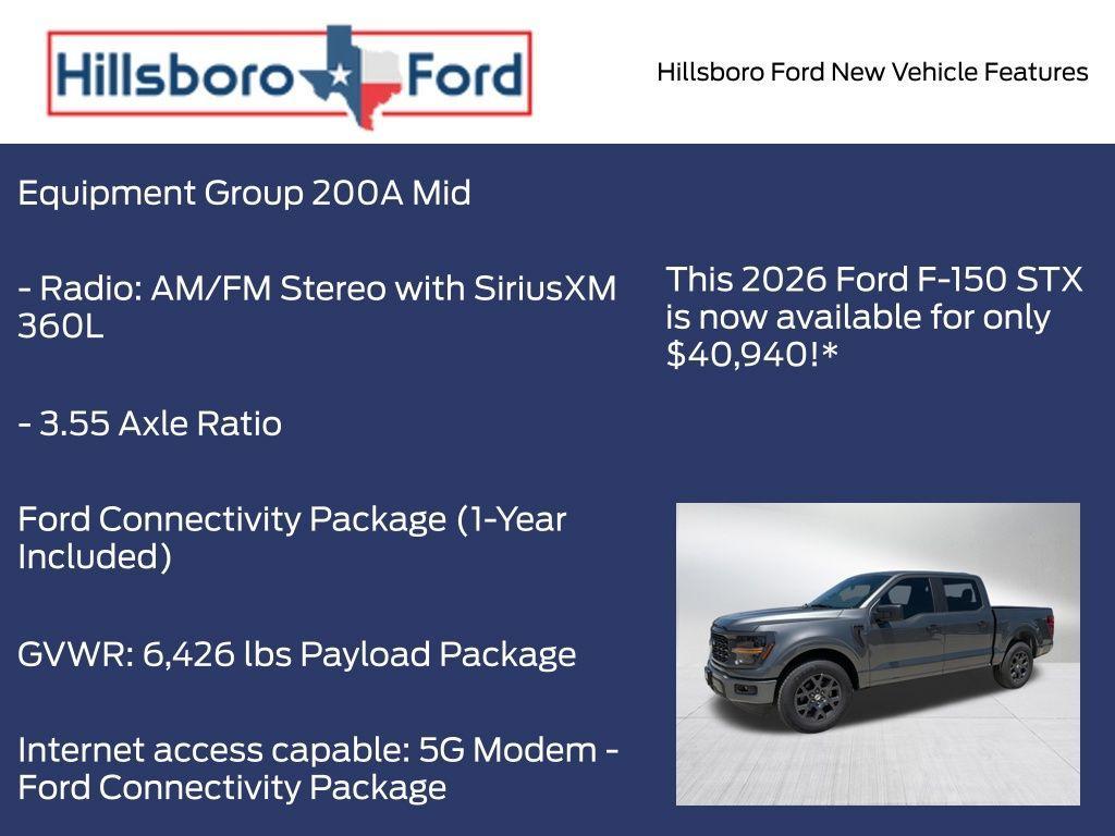 new 2026 Ford F-150 car, priced at $40,940