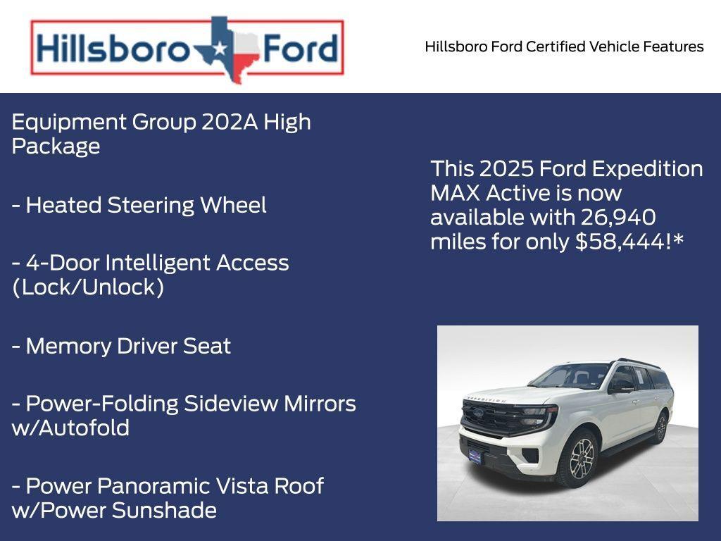used 2025 Ford Expedition Max car, priced at $58,444