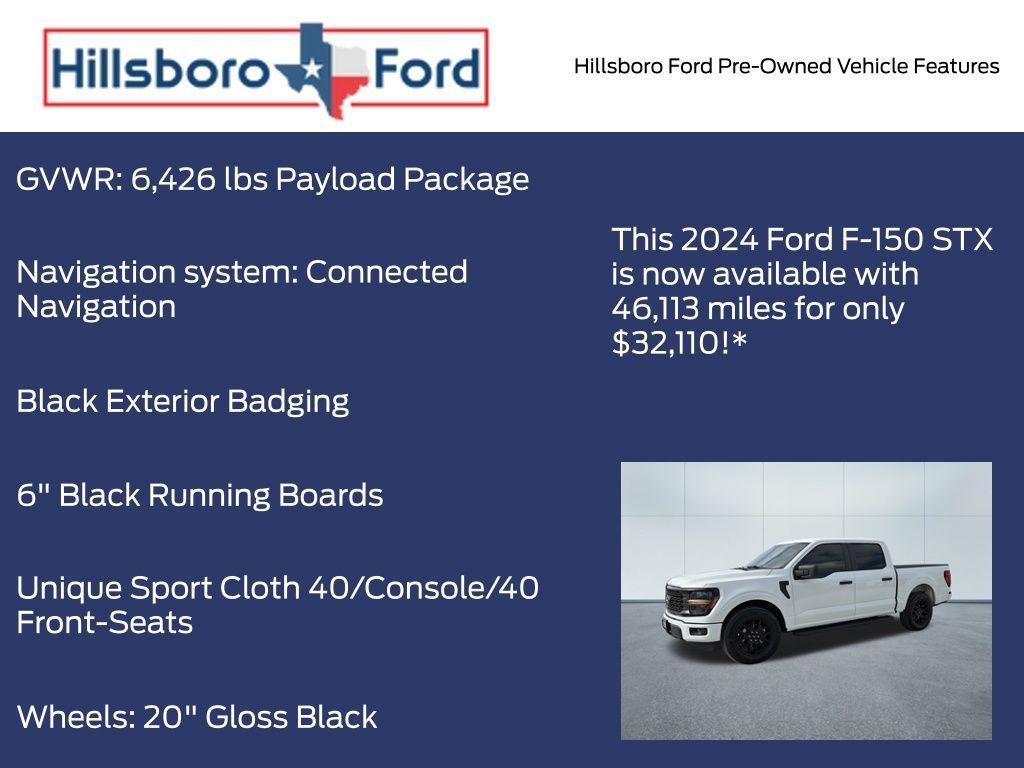 used 2024 Ford F-150 car, priced at $32,110