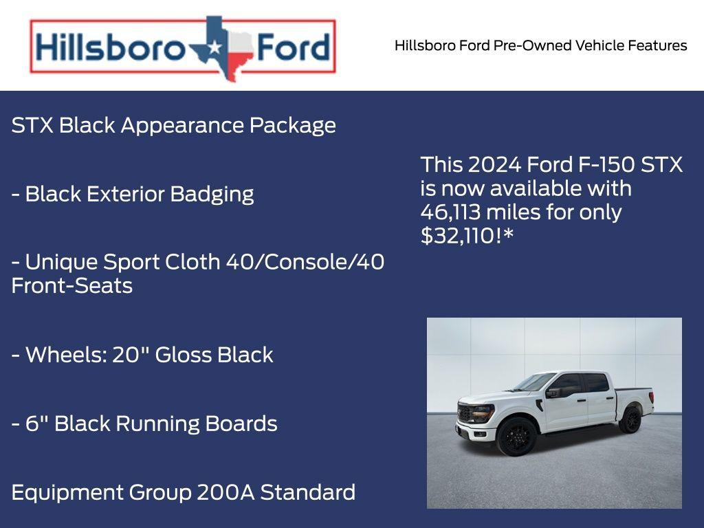 used 2024 Ford F-150 car, priced at $32,110