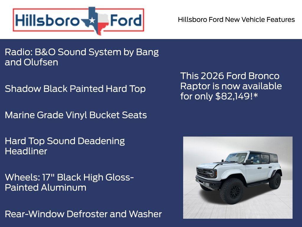 new 2026 Ford Bronco car, priced at $81,399