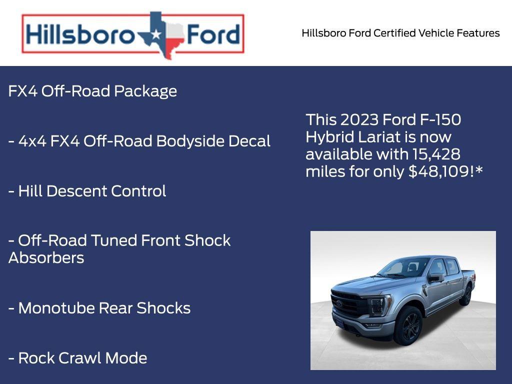 used 2023 Ford F-150 car, priced at $48,109