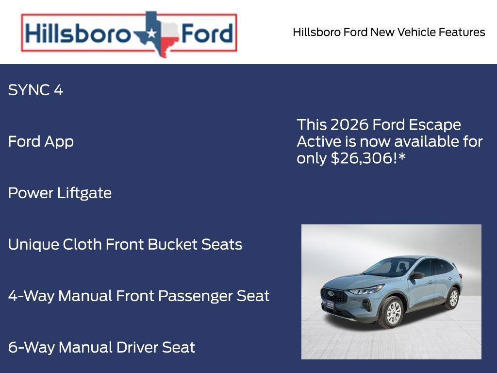 new 2026 Ford Escape car, priced at $26,306