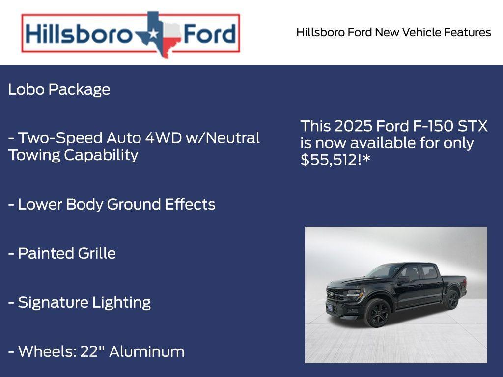 new 2025 Ford F-150 car, priced at $55,512
