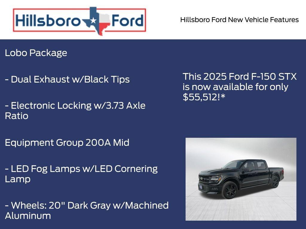 new 2025 Ford F-150 car, priced at $55,512