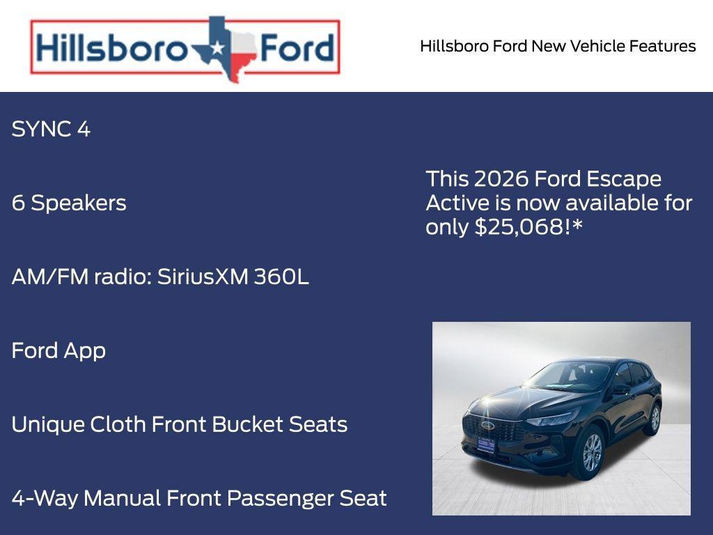 new 2026 Ford Escape car, priced at $25,068