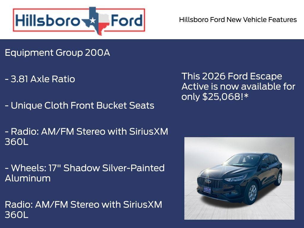new 2026 Ford Escape car, priced at $25,068
