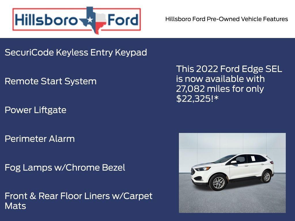 used 2022 Ford Edge car, priced at $22,325