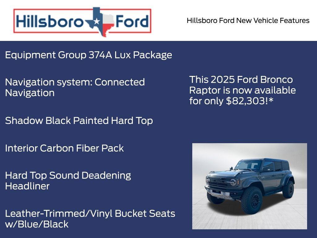 new 2025 Ford Bronco car, priced at $82,303