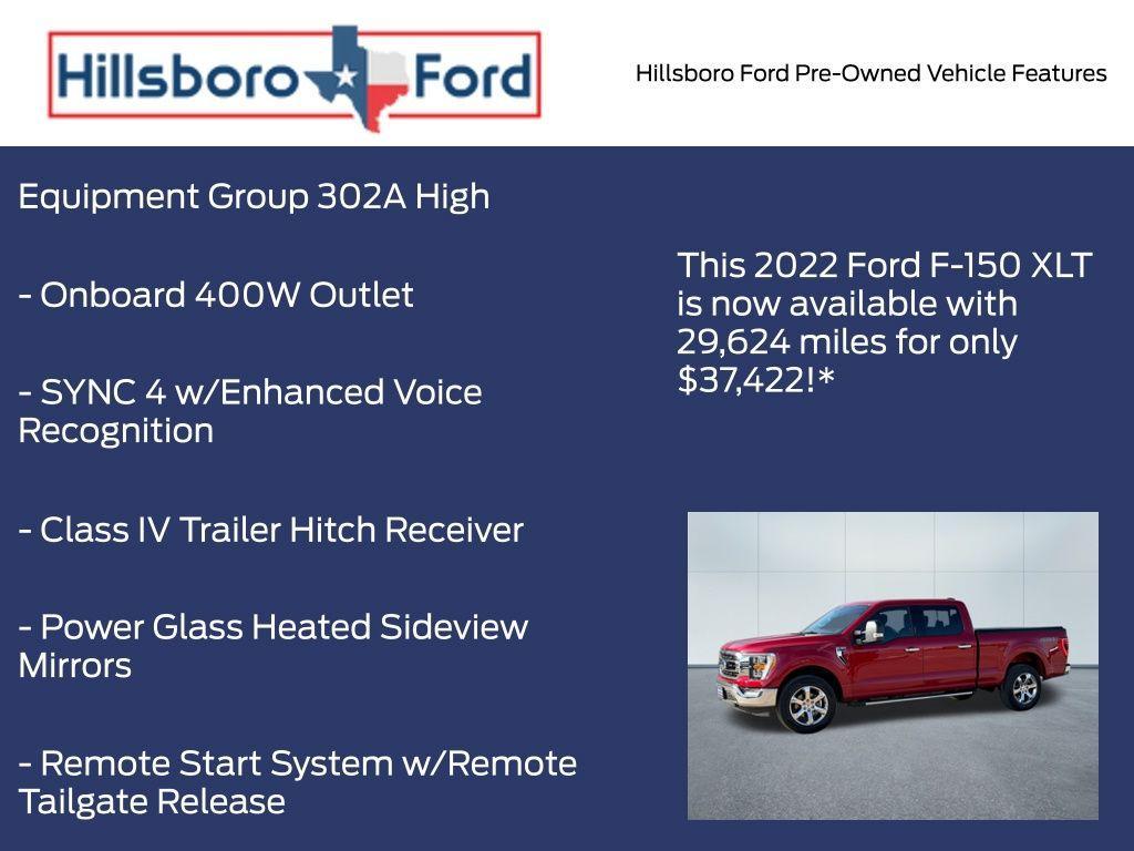 used 2022 Ford F-150 car, priced at $37,422