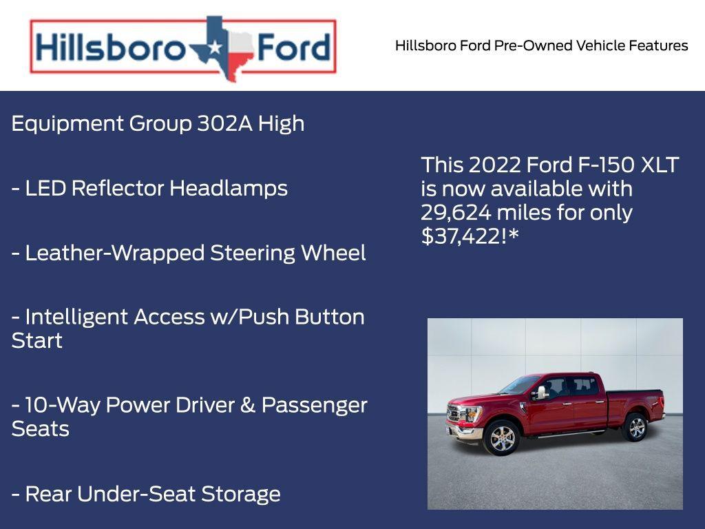 used 2022 Ford F-150 car, priced at $37,422