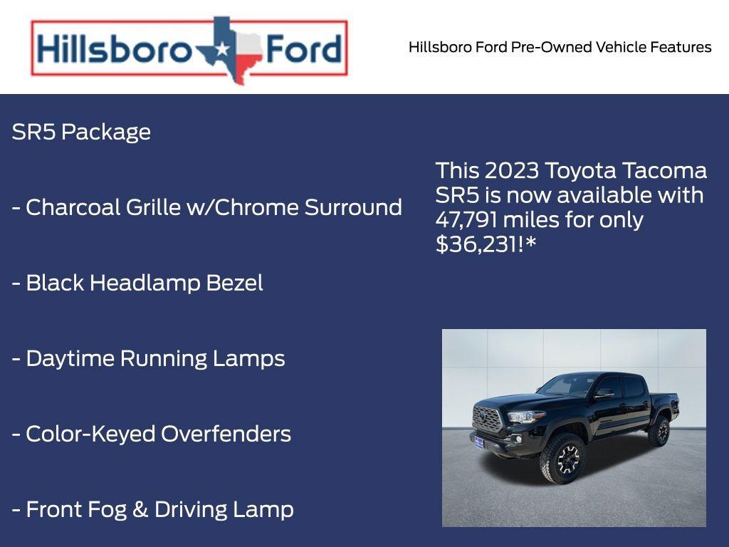 used 2023 Toyota Tacoma car, priced at $36,231