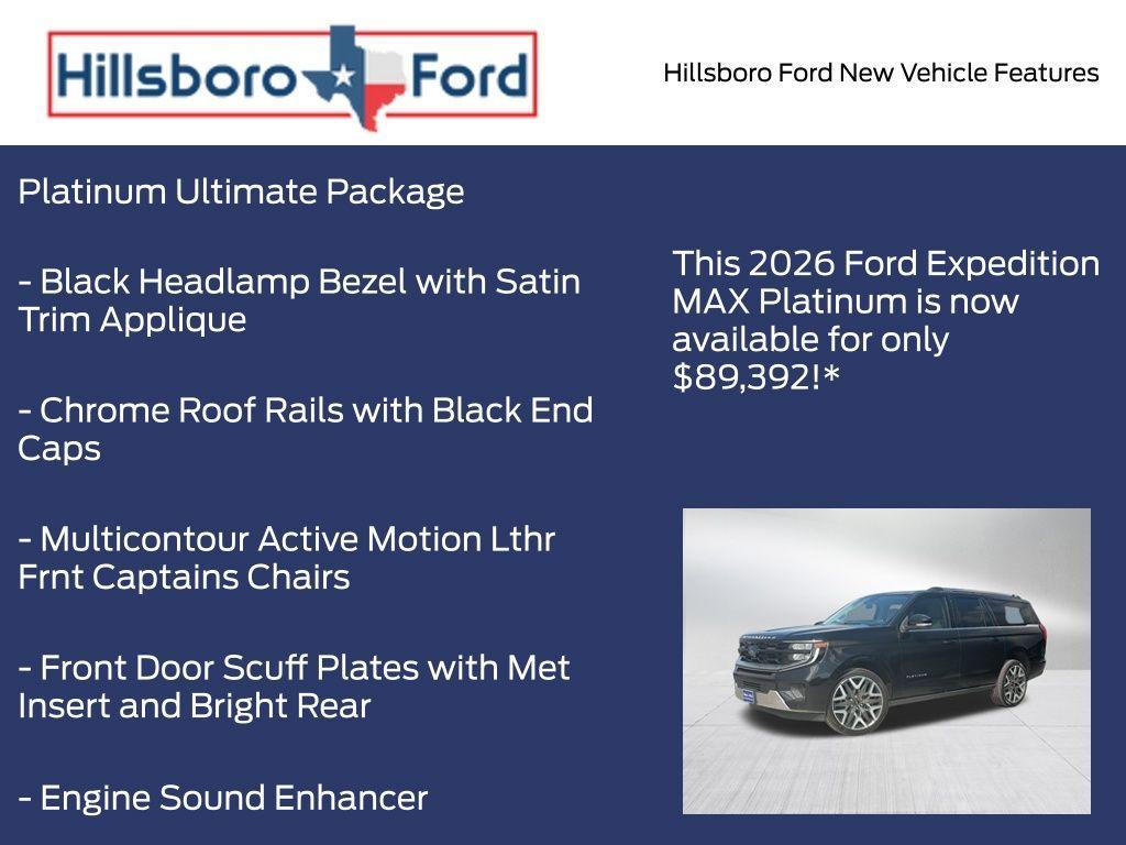 new 2026 Ford Expedition Max car, priced at $89,392