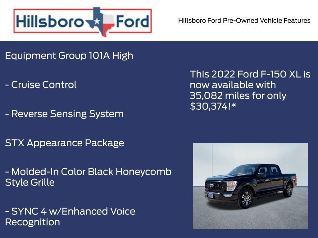 used 2022 Ford F-150 car, priced at $30,374