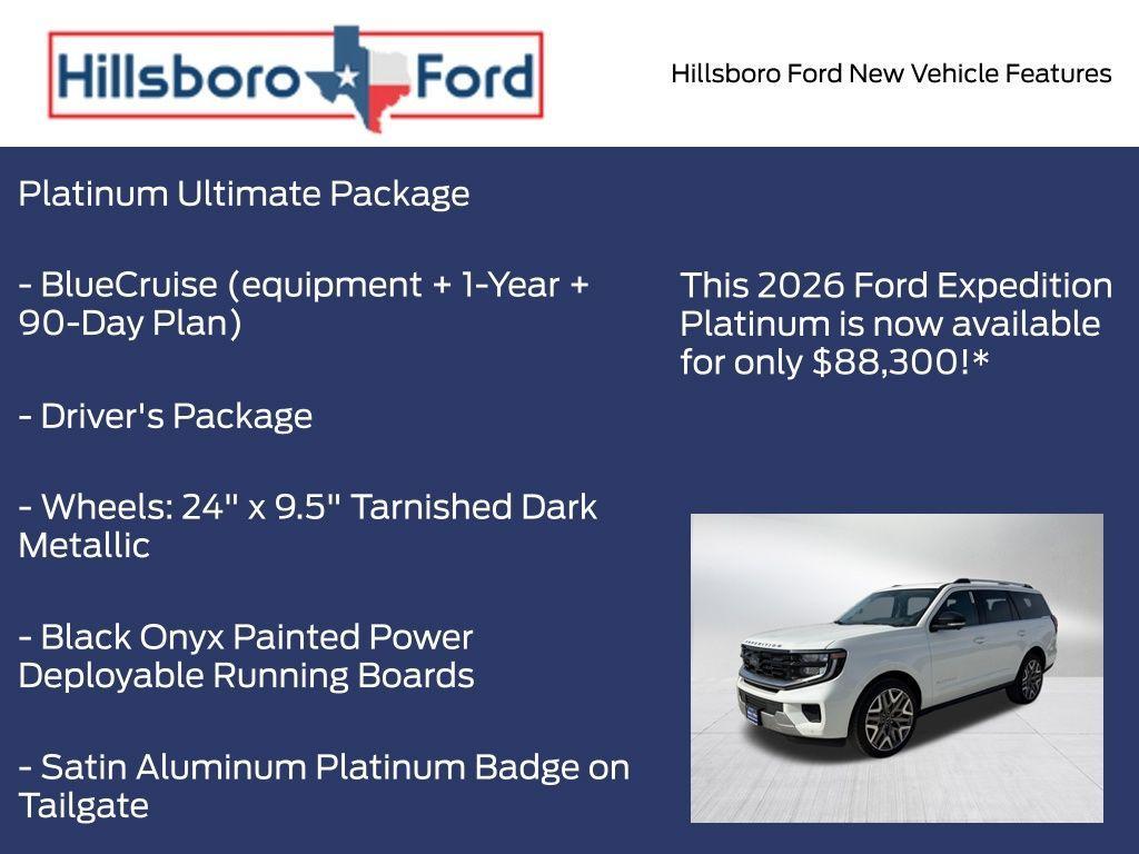 new 2026 Ford Expedition car, priced at $88,300
