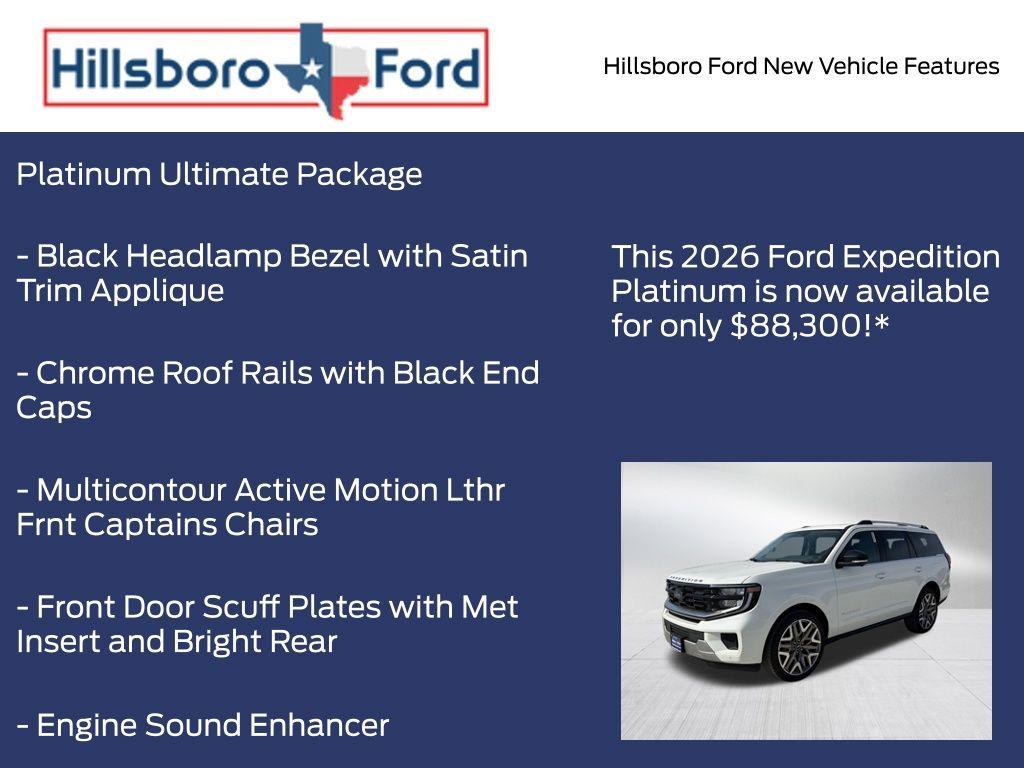 new 2026 Ford Expedition car, priced at $88,300