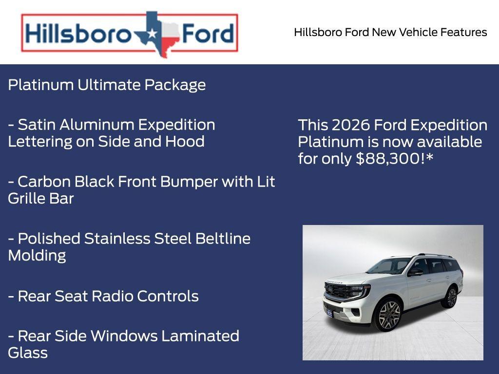 new 2026 Ford Expedition car, priced at $88,300