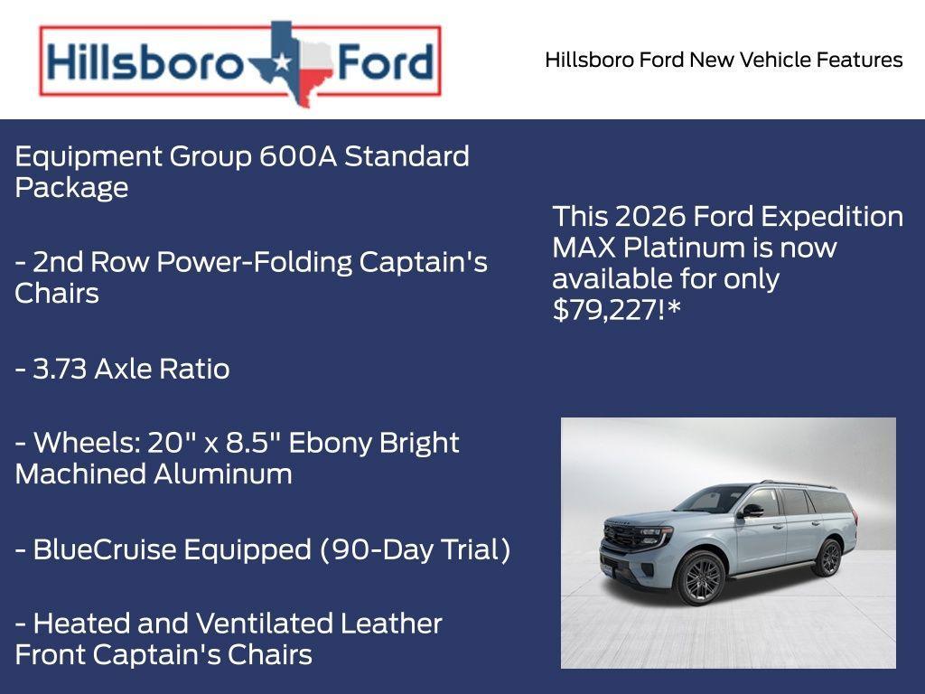 new 2026 Ford Expedition Max car, priced at $79,227