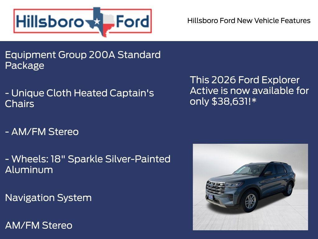 new 2026 Ford Explorer car, priced at $38,631