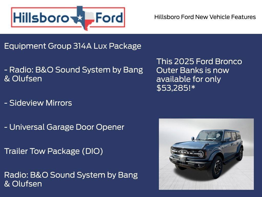 new 2025 Ford Bronco car, priced at $53,285