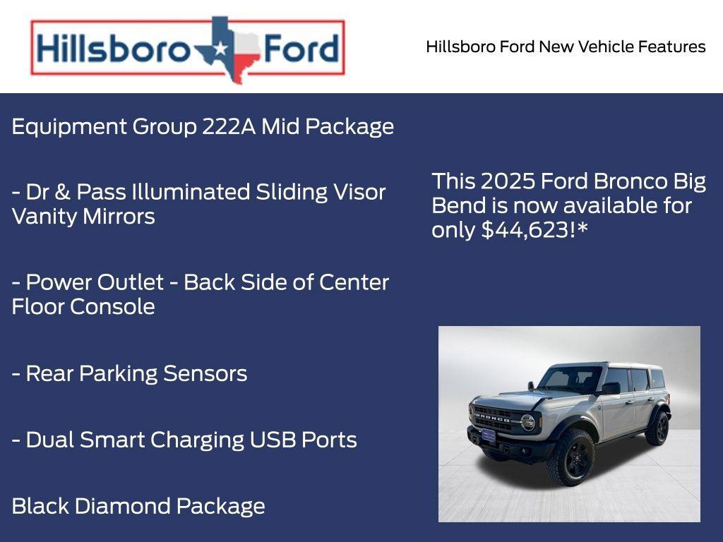 new 2025 Ford Bronco car, priced at $44,623