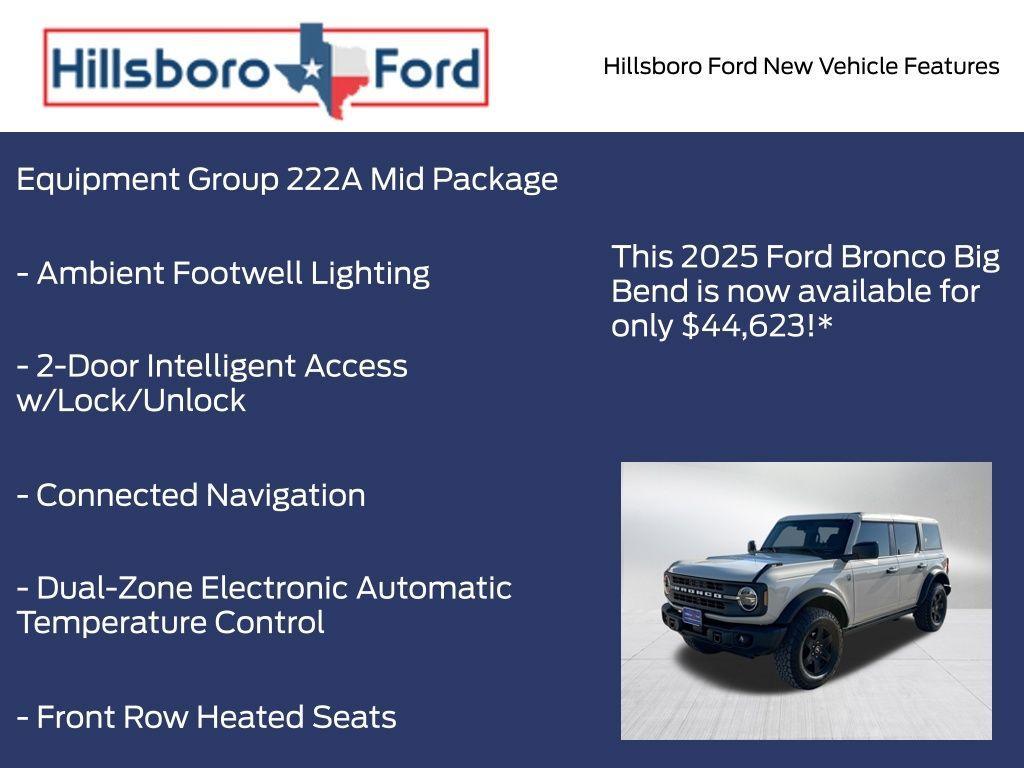 new 2025 Ford Bronco car, priced at $44,623