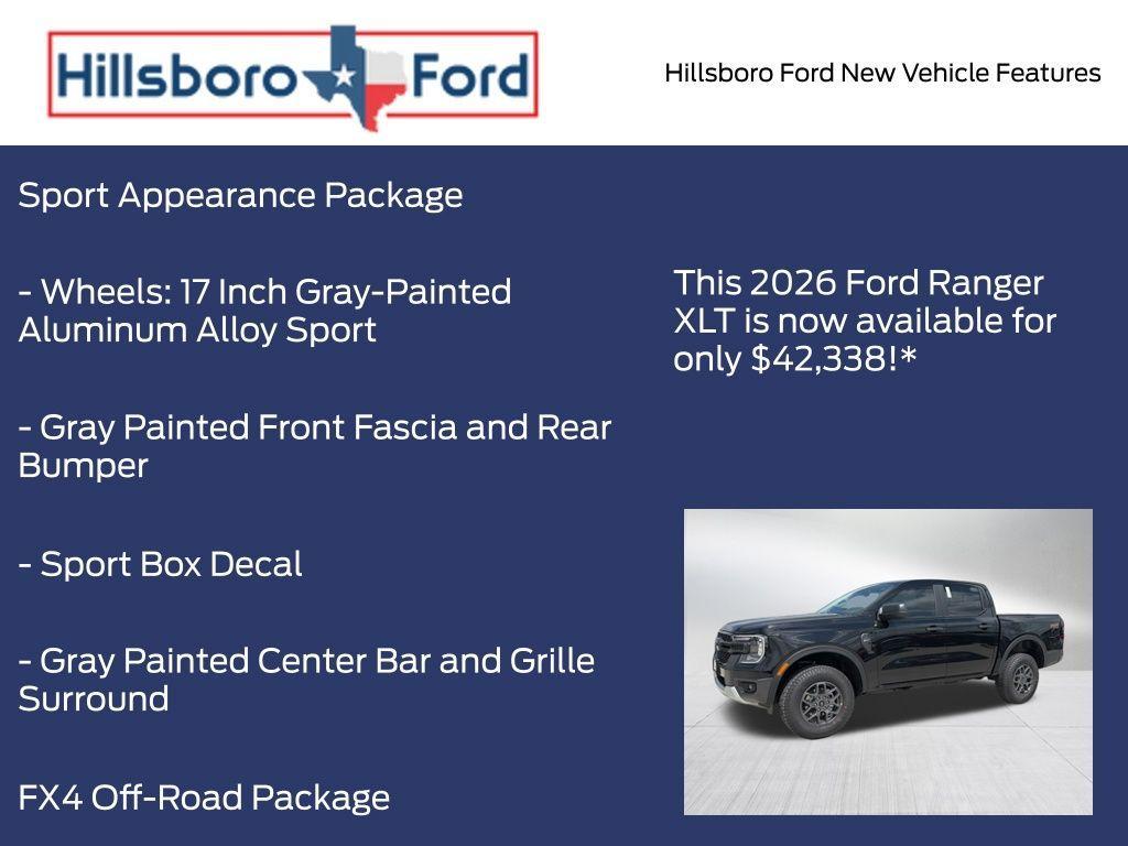 new 2026 Ford Ranger car, priced at $42,338