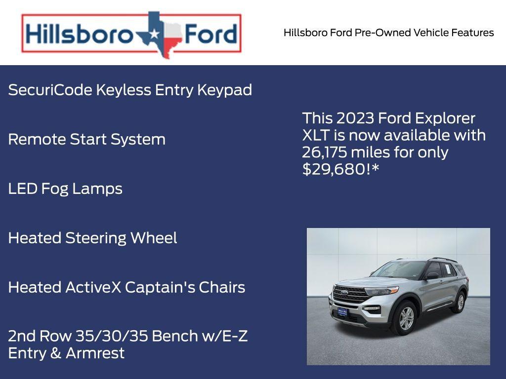 used 2023 Ford Explorer car, priced at $29,680