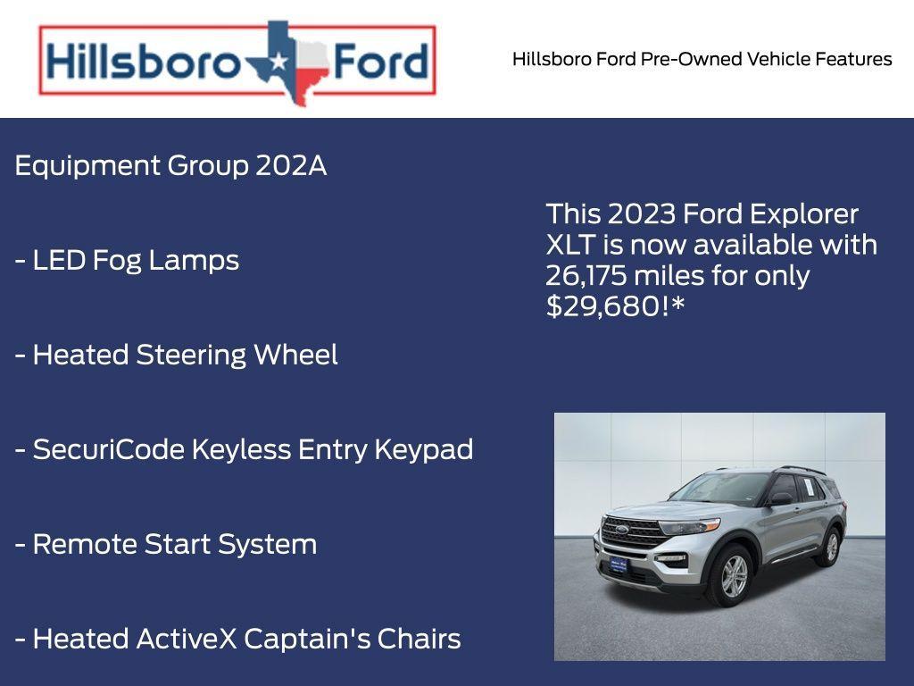 used 2023 Ford Explorer car, priced at $29,680