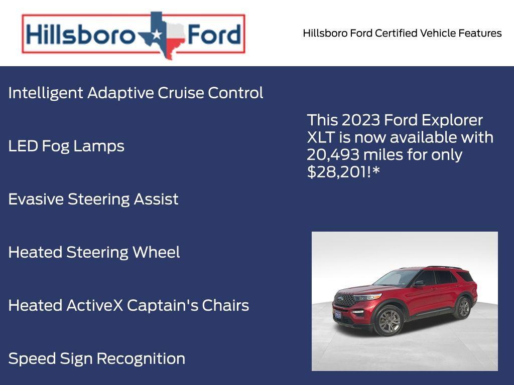 used 2023 Ford Explorer car, priced at $28,201