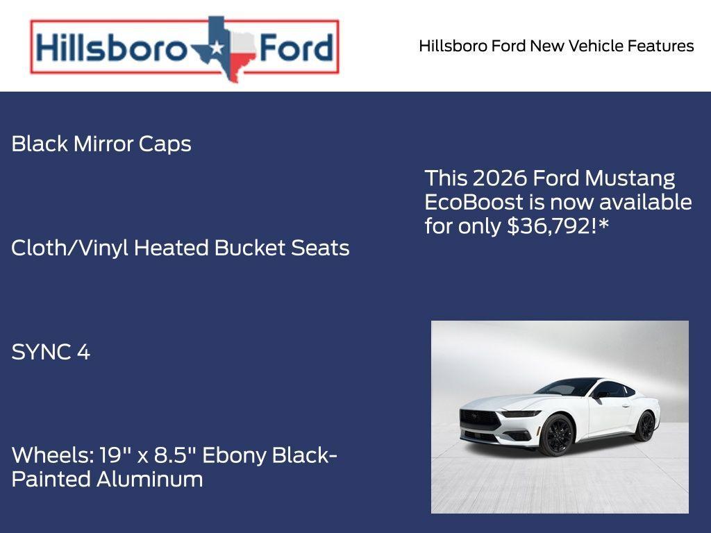 new 2026 Ford Mustang car, priced at $36,792