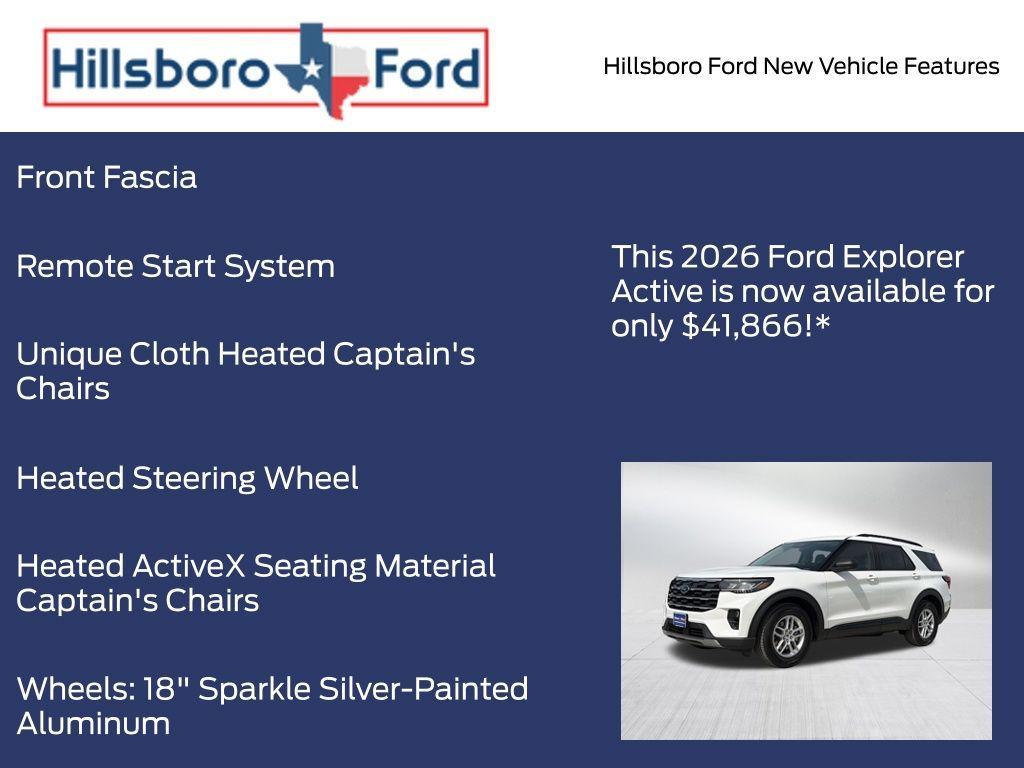 new 2026 Ford Explorer car, priced at $41,866
