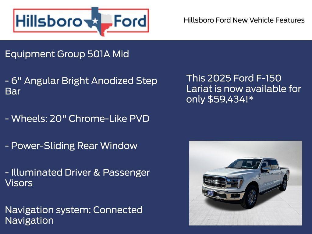 new 2025 Ford F-150 car, priced at $59,434