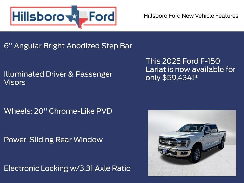 new 2025 Ford F-150 car, priced at $59,434