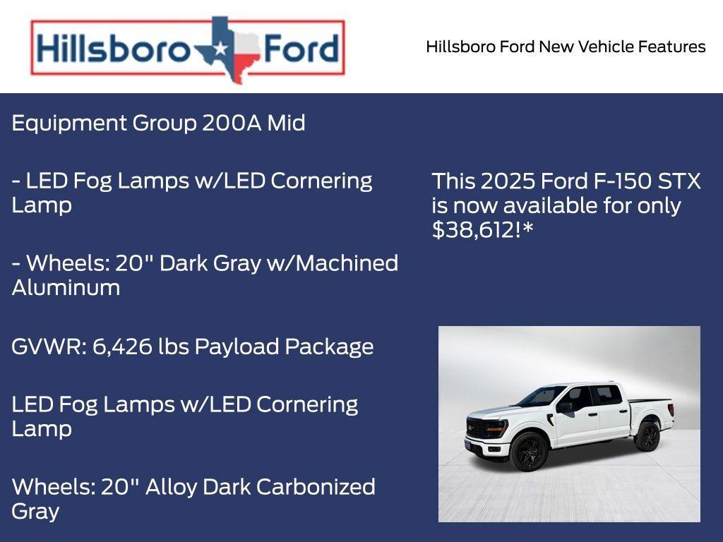 new 2025 Ford F-150 car, priced at $38,612