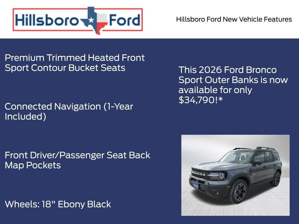 new 2026 Ford Bronco Sport car, priced at $34,790